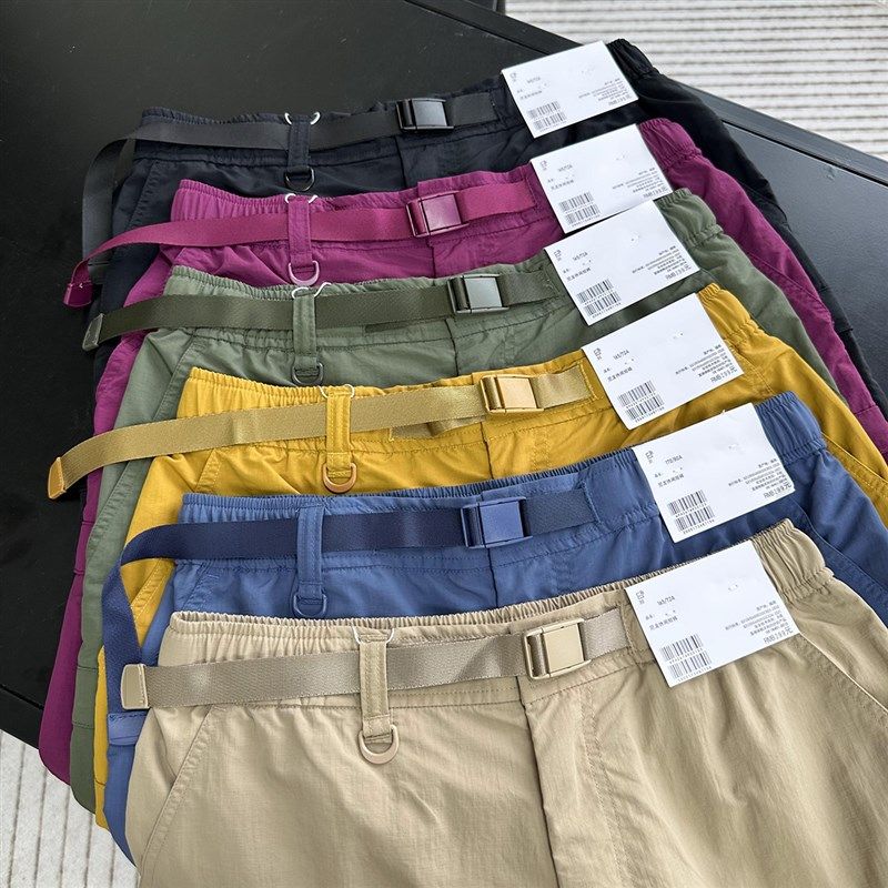 柜子199 日系工装风休闲短裤夏季尼龙男女拉链口袋户外休闲裤,男装,休闲裤,淘宝优惠券,粉丝福利购,淘宝优惠卷