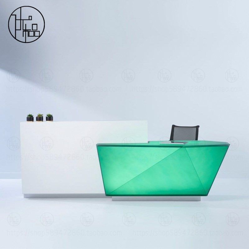 公司酒店创意简约亚克p力前台桌接待台美容院吧台餐厅收银台柜台,商业/办公家具,前台/柜台,淘宝优惠券,粉丝福利购,淘宝优惠卷