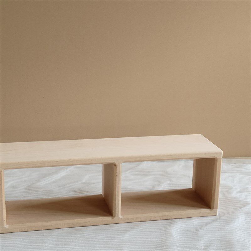 榉木组合书柜单元格实木书架单个书柜客厅简约格子装饰格可定制