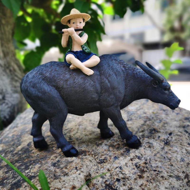 牛年小水牛摆件微景观动物装饰品花盆庭院假山流水黄Y牛盆景配件,家居饰品,装饰摆件,淘宝优惠券,粉丝福利购,淘宝优惠卷
