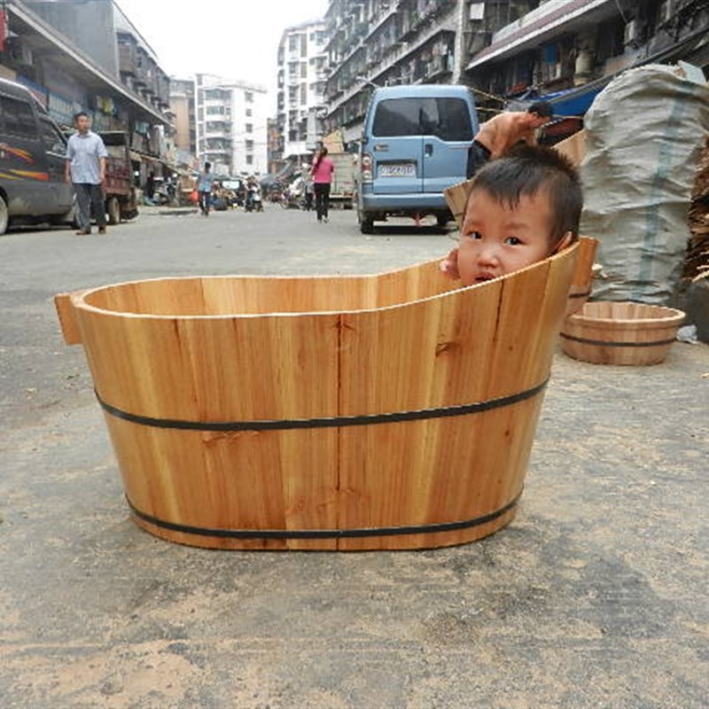 特价特价婴儿沐浴桶宝宝木桶儿童浴缸小孩洗澡无盖是中式送礼