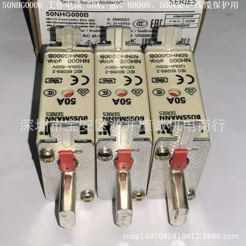 6NHG000B 熔断器 工作电流 6A、NH000、gG、500Vac、导电握耳