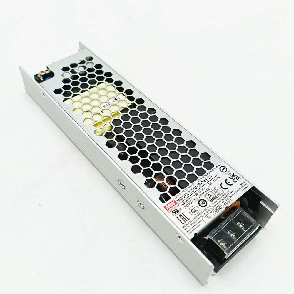 现货UHP-200-24/48 200W 24V 8.4A 明纬PFC高性能超薄电源