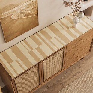 侘寂风玄关入户鞋柜垫子台面保护复古轻奢高级感电视柜餐边柜桌垫