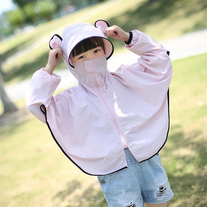 小童防晒衣女2021夏季新款韩版长袖宽松仙女网红时尚百搭亲子外套
