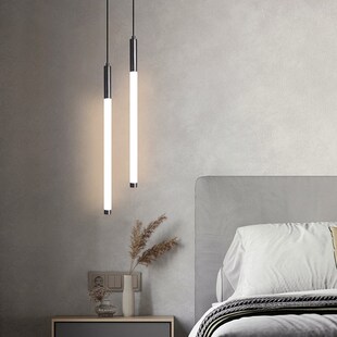 吊灯现代简约卧室房间床头垂线长线前台吧台小吊灯单头