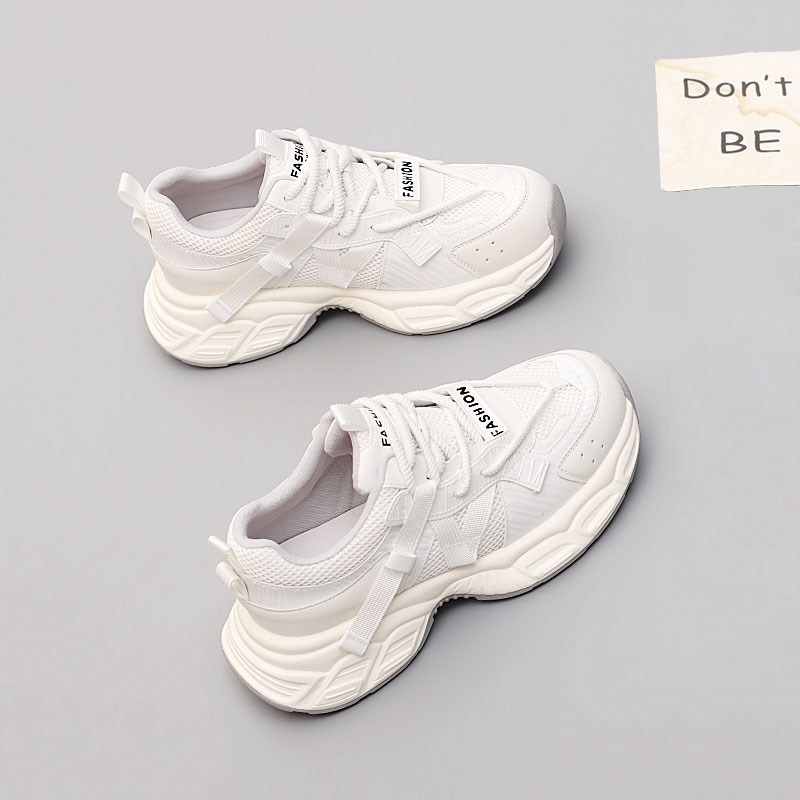 加大码女鞋41-43脚宽胖肥2025春季舒适单鞋Q时尚松糕底百搭老爹鞋