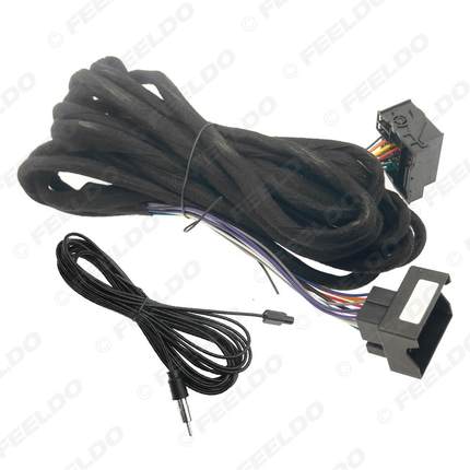 适用宝马BMW3系E46M3E39E53延长线电源线安卓大屏导航改装线