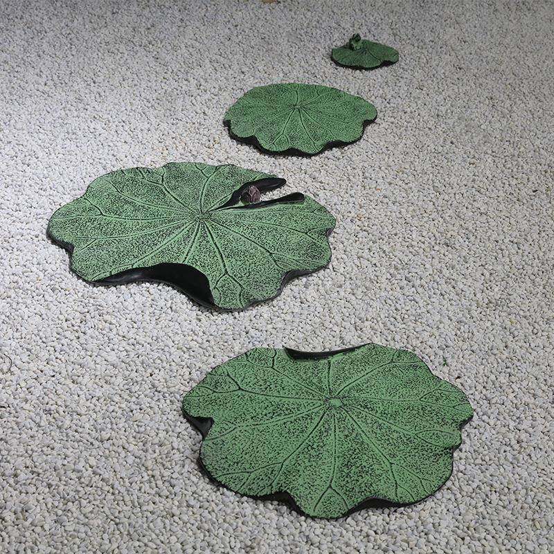 踏步石荷叶庭院造景摆件户外别墅草坪脚踏石不规则露台花园汀步石