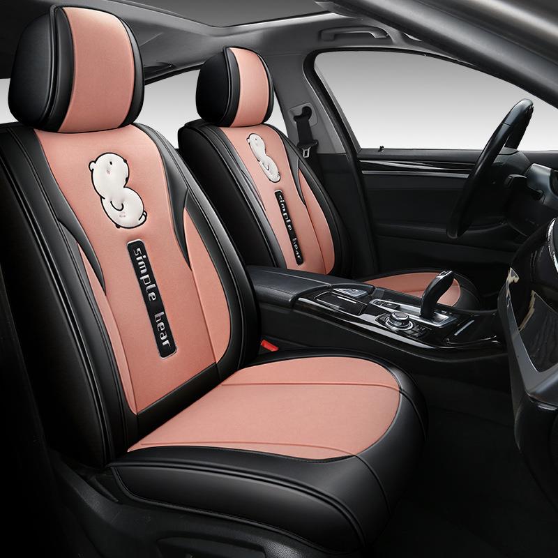 直销汽车坐垫新款全包围座套四季通用卡通座椅套夏季冰丝座垫