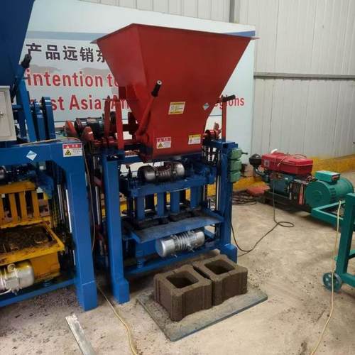 出口4-35半自动空心砖机免烧砌块成型机小型水泥制砖机设备