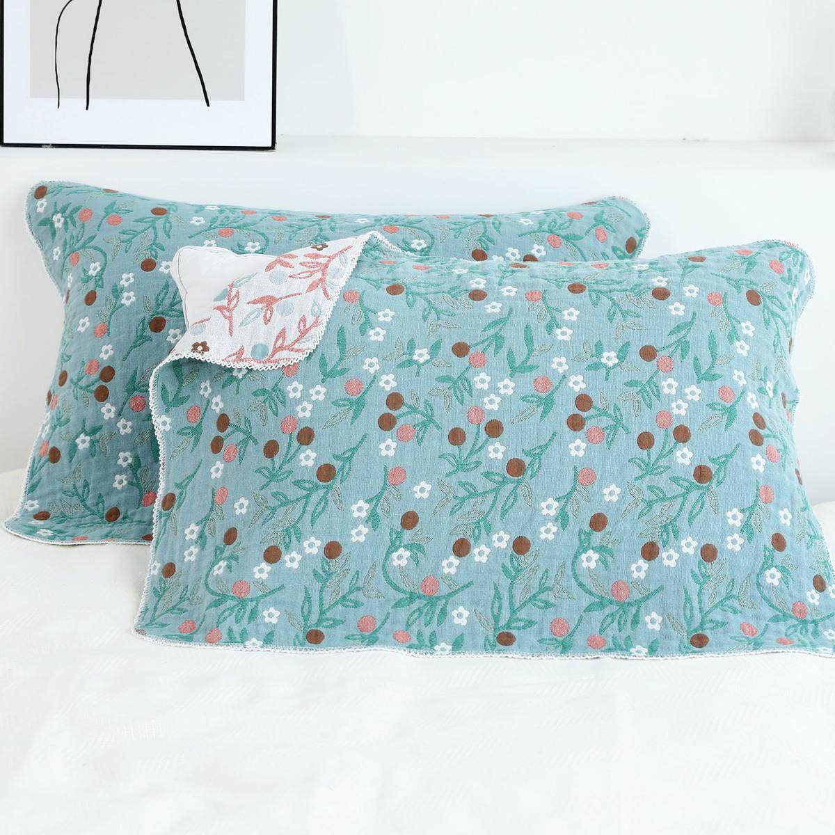 枕巾纯棉一对装家用清新北欧式全棉纱布单人学R生枕头毛巾情侣四,床上用品,枕巾,淘宝优惠券,粉丝福利购,淘宝优惠卷