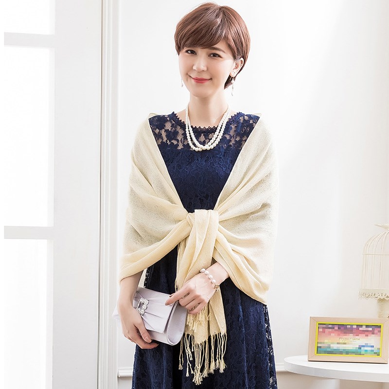 结婚庆小披肩女士伴娘服外套晚礼服围巾春秋季婚纱旗袍外搭88031