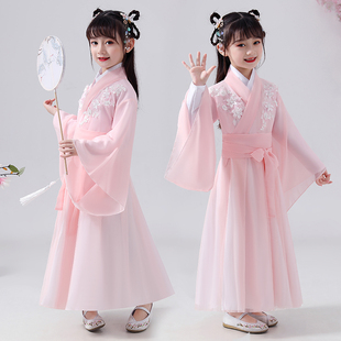 舞蹈服女童秋冬万圣节儿童服装古装表演服古典舞演出服中国风簪花