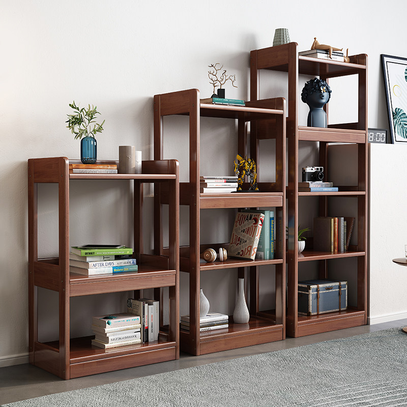 实木书柜北欧简易家用儿童书架多层组G合落地置物架卧室学生收纳,住宅家具,书架,淘宝优惠券,粉丝福利购,淘宝优惠卷