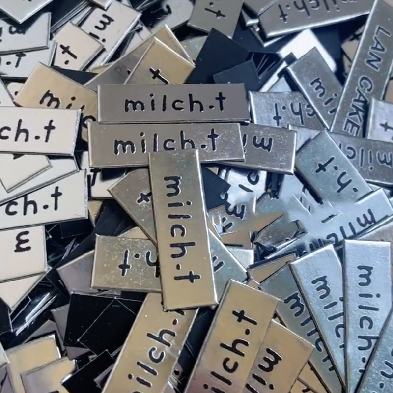 银色蛋糕插牌定制logo烘焙甜品装饰插卡片生日插件烫金标签小插排