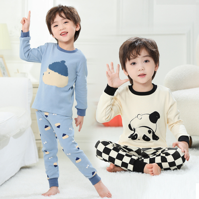 男童保暖内衣套装儿童打底秋衣秋裤加厚纯棉A类全棉磨毛男宝宝