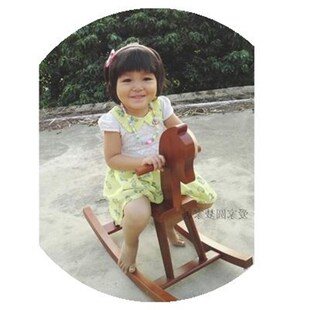 厂家儿童a木马摇马实木头摇摇小孩室内马I环保周岁1-6宝宝玩具小