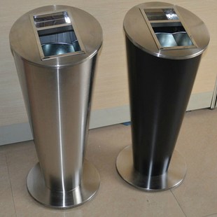 酒店不锈钢垃圾桶大堂立式带菸灰缸商场大厅电梯口宾馆户外果皮箱