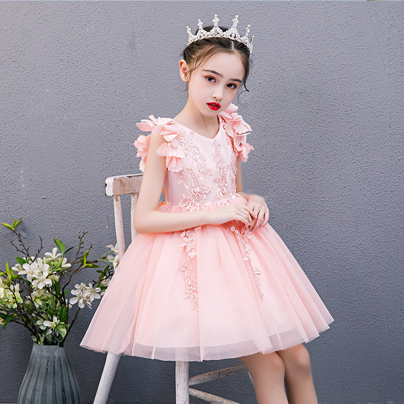 女童礼服公主裙洋气儿童生日蓬蓬纱小女孩婚纱裙子花童连衣裙夏季