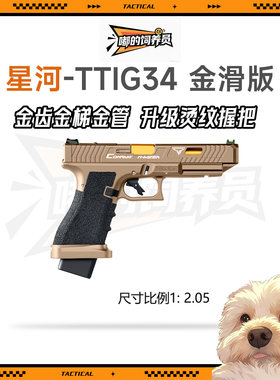 星河ttig34电手发射器金属g34tti格洛克玩具枪星河g34tti模型成人