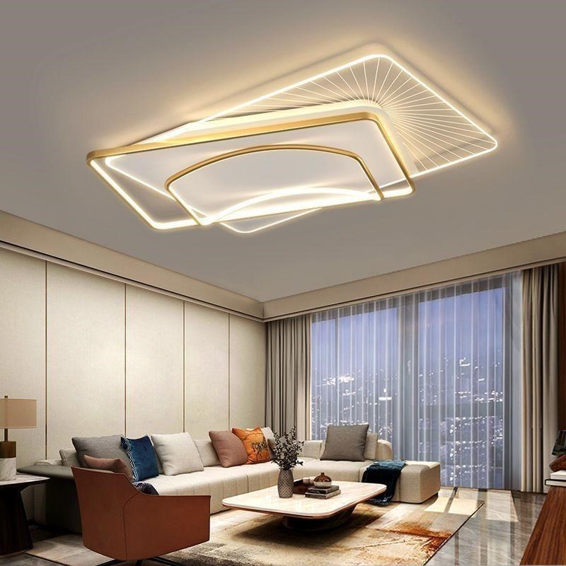 家用客厅灯现代简约大气吸顶灯具套餐卧室2023年新款中Z山主灯组