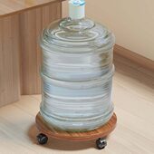 桶装 水置物架移动底座水桶架饮水桶支架滑轮矿泉水纯净水托盘架子