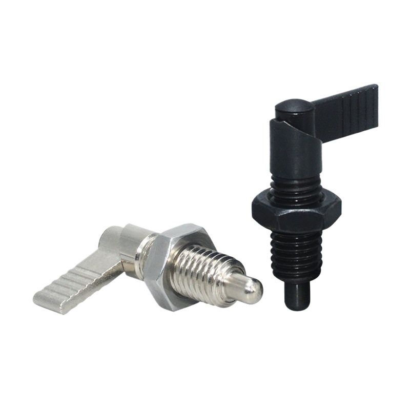 供应E-PMXRB E-PMXRM10z/12旋钮柱塞粗牙把手型固定插销L型分度销