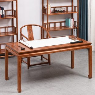 花梨木画案简约中式实木书法桌写字台红木书桌刺猬紫檀办公桌书房