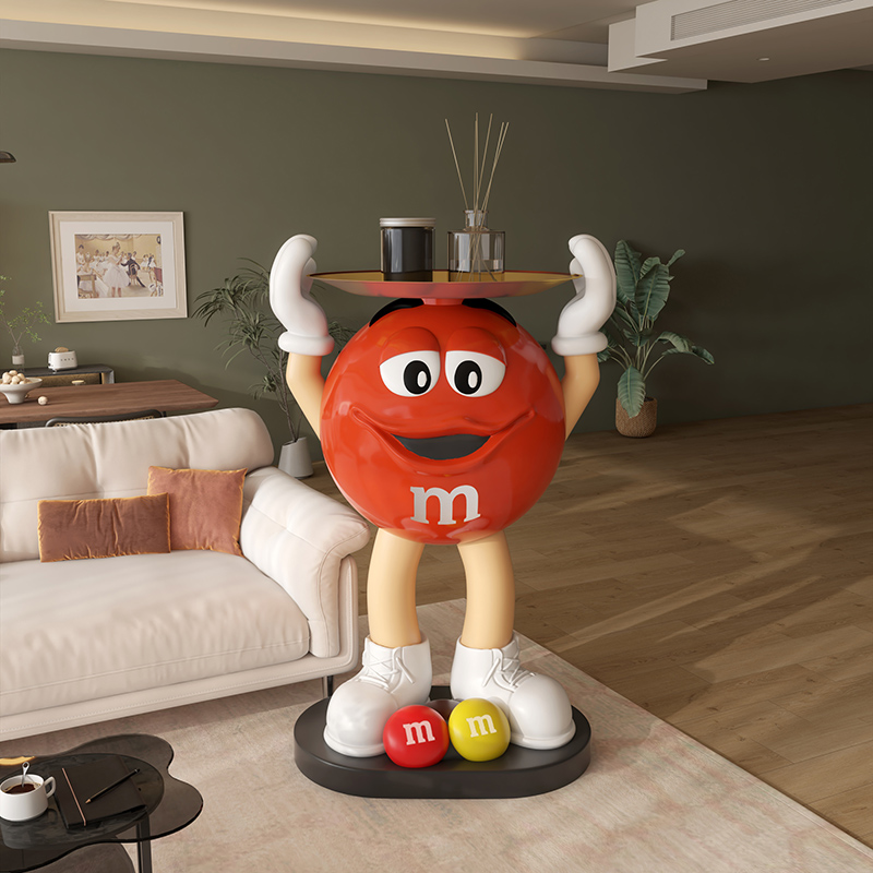 mm豆人大型客厅电视柜卧室床头旁边落G地置物架装饰品搬家礼物摆