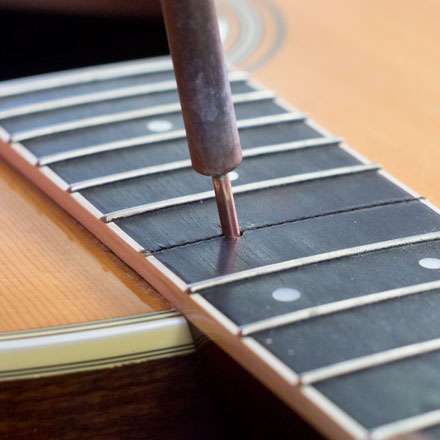 民谣吉他拆琴颈烙铁铜柱拆卸加热D铜棒吉他接柄拆卸吉他维修工具