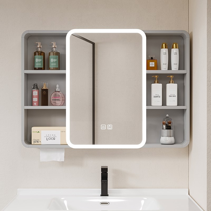 智能浴室镜柜单独挂墙式卫生间浴室镜F洗手间镜子置物架收纳储物
