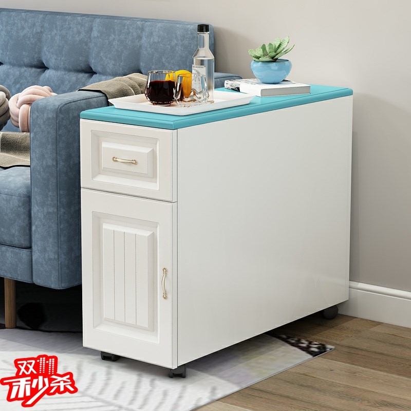 欧式客厅沙发边柜边几角几扶手柜B缝隙柜可移动小茶几迷你小茶桌