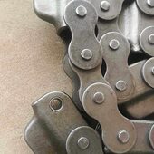 工字钢XT348 80重型模锻母链驱动大链条履带喷粉悬挂输送机流水线