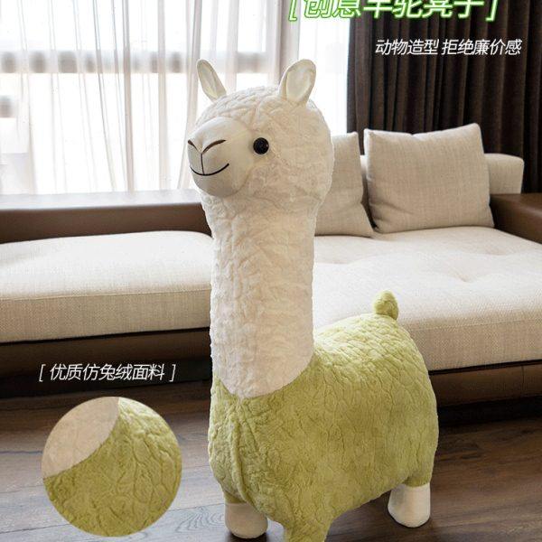 超大创意羊驼凳子动物坐凳落地家具摆件客厅装饰乔迁新居搬家礼物,家居饰品,落地摆件,淘宝优惠券,粉丝福利购,淘宝优惠卷