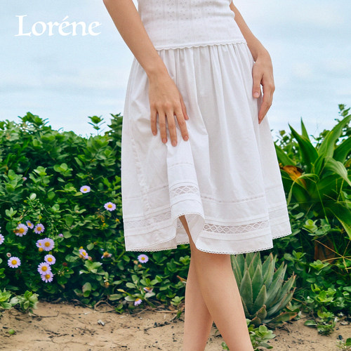 LoreneA字蕾丝隐形拉链半身裙