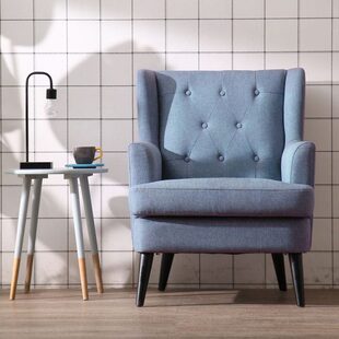 北欧单人沙发老虎椅简约现代阳台房间卧室客厅美式 休闲布艺沙发椅