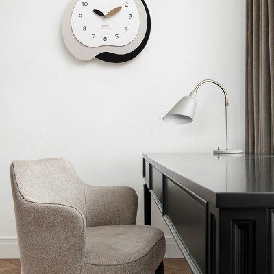 EMITDOOG免打孔网红简约时钟表客厅创意家用北欧轻奢2023新款挂钟