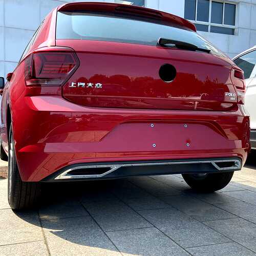 适用大众Polo MK6 2018+ Polo Plus 波罗尾唇电镀尾喉框亮条改装