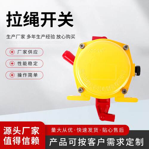 拉绳开关S–DL-ZN-01 两档拉绳开关拉绳开关 输送机配件拉绳开关