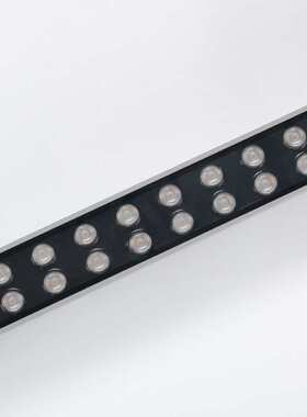 led洗墙灯双排48W72W暖白光户外防水工程线条灯外墙桥梁亮化厂家