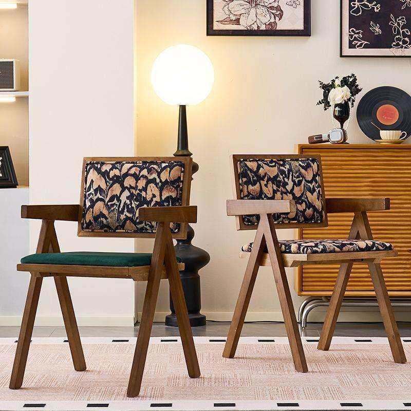 法式复古实木餐椅休闲中古扶手椅黑色冰丝绒布,鲜花速递/花卉仿真/绿植园艺,割草机/草坪机,淘宝优惠券,粉丝福利购,淘宝优惠卷