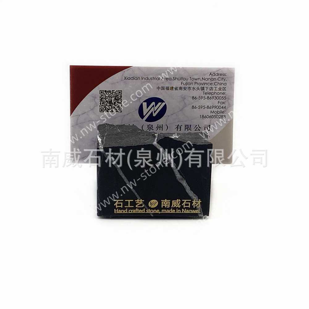 现代风天然大理石名片夹桌面名片座名片架创意卡片架座名片盒