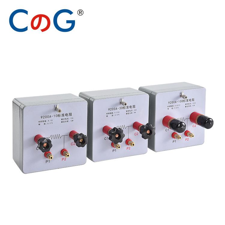 西崎高精度直流分流器标准电阻10-100A 0.01级盒装便携式计量实