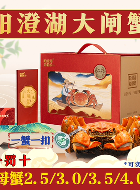 阳澄湖大闸蟹一蟹一扣顺丰包邮