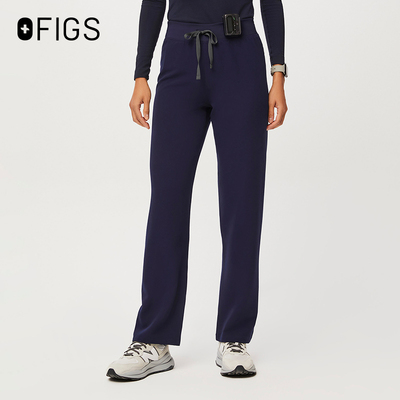 FIGSLIVINGSTON女高腰刷手裤