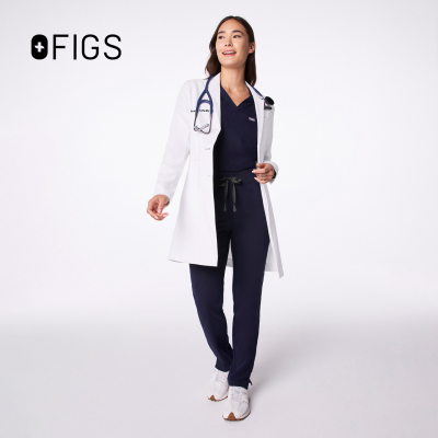 FIGS白大褂女医生长袖工作服