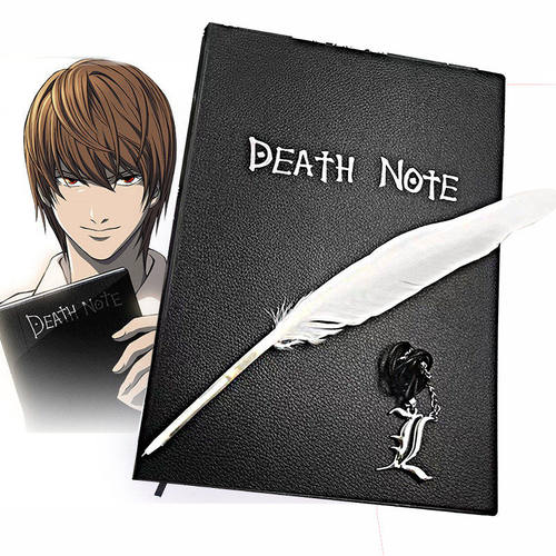 死亡笔记本笔记本神基拉漫展动漫还原精品羽毛DEATHNOTE夜神月L项