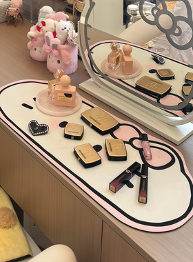 【新家的100个快递】化妆桌垫鼠标垫防滑加厚女生可爱kt大号家用