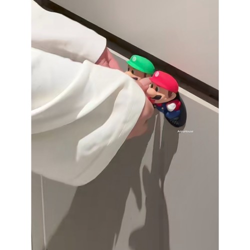 新家的100个快递 马里奥柜门拉手可爱卡通柜子把手小装饰可做挂钩